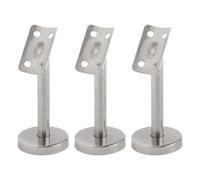 Trois supports de main courante réglables robustes en acier inoxydable 304 offrant une fixation sûre et une stabilité pour différents réglages d'escalier (100 mm-A)
