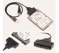 Trois-Utilisé 2.5 Disque Dur Hd Hdd Adaptateur Usb 2.0 Vers Ide Sata Convertisseur Câbles Connecteur Royaume-Uni Électronique Access