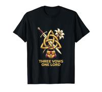 Trois Vœux Un Seigneur Chevalier Templier Catholique T-Shirt