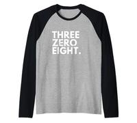 Trois Zero Eight Code régional 308 Grand Island NE Nebraska États-Unis Manche Raglan