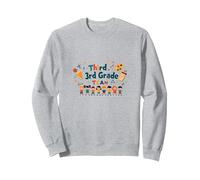 Troisième année équipe école Esprit Classe unité Sweatshirt, Unisexe pour Adultes, Gris Chiné, M
