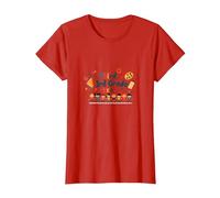Troisième année équipe école Esprit Classe unité T-Shirt, Femme, Rouge, XS