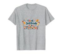 Troisième année équipe école Esprit Classe unité T-Shirt, Homme, Gris Chiné, S