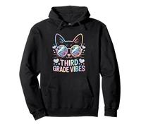 Troisième année Vibes Back to School Cute Cat Cute for Girls Sweat à Capuche