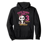 Troisième Anniversaire de Fille Panda Mignon Sweat à Capuche