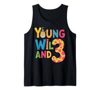 Troisième Anniversaire Motif Jeune Sauvage et 3 girafes Débardeur