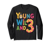 Troisième Anniversaire Motif Jeune Sauvage et 3 girafes Manche Longue