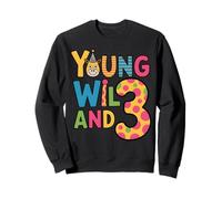 Troisième Anniversaire Motif Jeune Sauvage et 3 girafes Sweatshirt