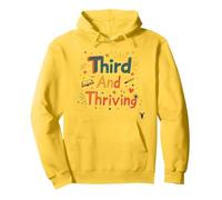 Troisième et prospère : réussite Scolaire Joyeuse Sweat à Capuche, Unisexe pour Adultes, Citron, XL