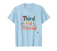 Troisième et prospère : réussite Scolaire Joyeuse T-Shirt, Homme, Bleu Céleste, S