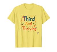 Troisième et prospère : réussite Scolaire Joyeuse T-Shirt, Homme, Citron, 3XL