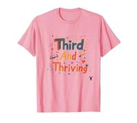 Troisième et prospère : réussite Scolaire Joyeuse T-Shirt, Homme, Rose, XL