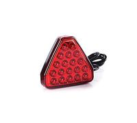 Troisième Feu Stop Accessoires Voiture F1 Style Triangle Rouge 3ème Pare-chocs Arrière Queue Arrêt Lumière Stroboscopique Universel Voiture Center Feux Freinage 12V Feu Frein À Montage Élevé ( Color :