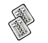 troisième feu stop Phare avant à LED H4651 H4652 H4656 H4666 H6545 lampe de travail à halo de 4 x 6 pouces pour Ford pour Mustang pour Probe(2pcs Headlight)