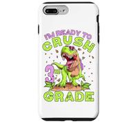 Troisième Grade Rentrée Scolaire Crush Dinosaure 1er Jour d'école Coque pour iPhone 7 Plus/8 Plus