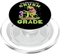 Troisième Grade Rentrée Scolaire Crush Dinosaure 1er Jour d'école PopSockets PopGrip pour MagSafe
