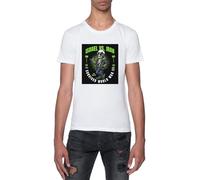 Troisième Guerre Mondiale T-Shirt Blanc Homme Manches Courtes Col Rond