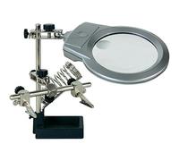 TROISIÈME MAIN AVEC LOUPE, LAMPE LED ET SUPPORT POUR FER À SOUDER (Import Royaume Uni)
