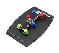 Troisième main multifonction pour support PCB - Outil de soudure avec base en métal, 140 x 100 mm, pour réparation électronique et projets de bricolage