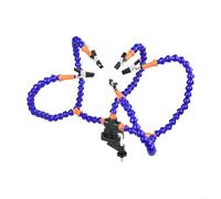 Troisième main Outil de soudure avec 5 clips rotatifs, bras métalliques flexibles et pinces en silicone résistant à la chaleur pour réparation et assemblage de circuits imprimés électroniques