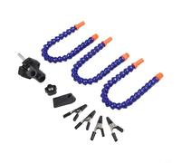 Troisième main professionnel à souder avec 3 pinces flexibles en S avec clips en silicone et supports pivotants pour un positionnement précis (A)