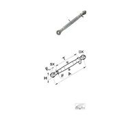Troisième point mécanique pour Tracteur Trous ø 25 - 50032 ( L=650/870 )