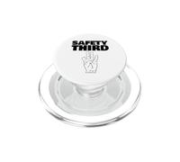 Troisième sécurité Doigt manquant drôle Troisième sécurité PopSockets PopGrip pour MagSafe