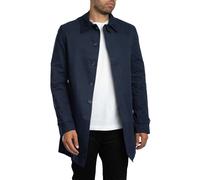 Trojan Pour des hommes Veste Mac en coton pêche à bordure cachemire, Bleu