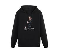 Troki Johnny Hallyday Star Homme Noir Mens Hoody Unisex Size XL