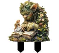 Troll Garden Decorations,Fairy Tale Troll Garden Sculpture,Decorative Sculptures for Garden and Patio,Fun Garden Figurines to Plant in the Tree (B)