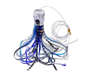 Troll Leurre pour pêcheur, simulation de calamar, perche, pêche en mer, leurre flottant réaliste pour truite, kayak, nuit, pêcheur, poisson-chat, perche, pêche à la mouche, papa, passionné, crappie