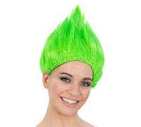Troll Perruque Femmes Fluo Coloré Troll Accessoire Déguisement Adultes Hommes