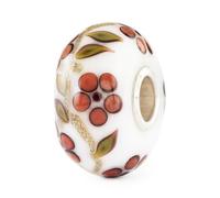 TROLLBEADS Blossom Whispers Bead - Breloque en verre de résistance douce et élégante | Charme de marque authentique | Verre fait main | Collection Hygge | Design par Tashi, Dhundup & Dolma