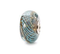 Trollbeads Perle en verre Blue Grooves TGLBE-20283 Taille unique - pas de gemme