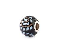 Trollbeads Breloque en verre Midnight Pulse | Élégante perle en verre fabriquée à la main pour bracelets et bijoux