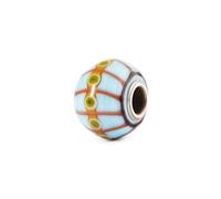 Trollbeads Breloque en verre Time Echo - Fabriquée à la main - Pour bracelets et colliers