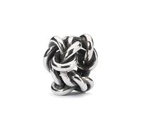 Trollbeads Charm Nœud d'amitié en argent sterling de couleur argentée TAGBE-20204, taille unique, Argent, Pas de gemme