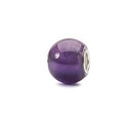 Trollbeads Charm rond en améthyste en pierre précieuse de couleur lilas TSTBE-00025, taille unique, Pierre précieuse, Pas de gemme