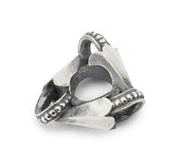 Trollbeads Collection d'hiver : sons d'harmonie et d'amour, taille unique, Argent sterling Or jaune, Pas de gemme