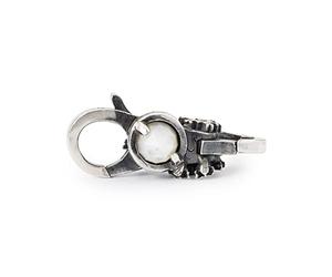 Trollbeads Fermeture boule de neige, taille unique, Argent, Nacre