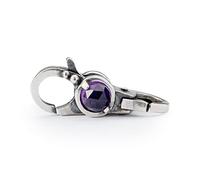 Trollbeads Mut & Freiheit fermoir, small, Argent sterling Argent sterling Grenat Améthyste, 0