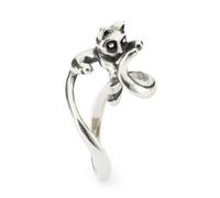 Trollbeads Petite bague fantaisie chaton, 51, Métal précieux, Aucune pierre précieuse