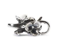 Trollbeads Silver Lock Fermoir prairie fleurie, taille unique, Argent, Pas de gemme