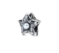 Trollbeads TAGBE-00218 Perle en argent 925 pour femme Motif étoile de sagesse Blanc