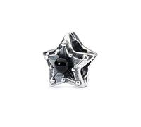 Trollbeads TAGBE-00224 Perle en Forme d'étoile de pureté en Argent 925 et Onyx Noir