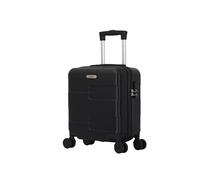TROLLEY ADC Valise Cabine 45x36x20cm - Approuvé Bagage Cabine EasyJet, Vueling & +100 Compagnies Aériennes - Coque Rigide Anti-Choc (Noir)
