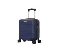 TROLLEY ADC Valise Cabine 45x36x20cm - Approuvé Bagage Cabine EasyJet, Vueling & +100 Compagnies Aériennes - Coque Rigide Anti-Choc (Bleu Marine)