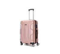 TROLLEY ADC - Valise Cabine 55x34x23 - Rigide, Légère 2,5 Kg - 39 litres - 4 Doubles Roues Silencieuses - Maniable, Pratique et Étanche - Collection Palace Superfly - Rose Gold