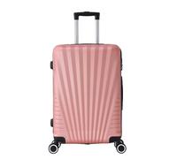 TROLLEY ADC - Valise Moyenne Soute 65x41x26 cm - Rigide, Légère 3 Kg - 65 litres - 4 Doubles Roues Silencieuses - Maniable, Pratique et Étanche - Collection Elegance - Rose Gold