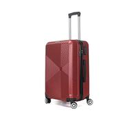 TROLLEY ADC - Valise Moyenne Soute 65x41x26 cm - Rigide, Légère 3 Kg - 65 litres - 4 Doubles Roues Silencieuses - Maniable, Pratique et Étanche - Collection Luton Superfly - Bordeaux